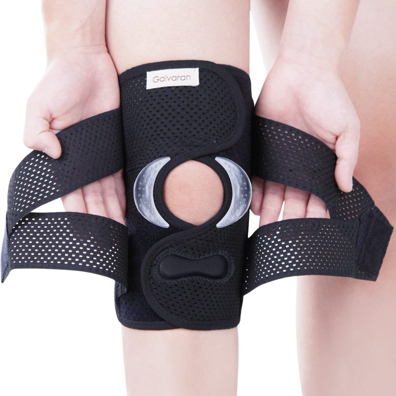 Galvaran Professional Knee Brace for Women Men Breathable Knee Support with Side Stabilizers Adjustable knee brace for Meniscus Tear ACL MCL Arthritis Knee Pain ReliefInjury Recovery